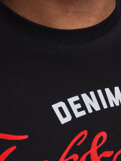 Jack & Jones Elogo T-Shirt Black - Pólók - Nagyméretű pólók - 2XL-14XL