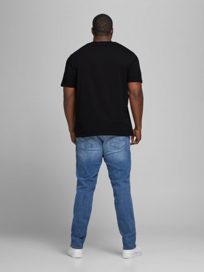 Jack & Jones Elogo T-Shirt Black - Pólók - Nagyméretű pólók - 2XL-14XL