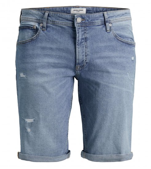 Jack & Jones Rick 5 Pocket Shorts Blue denim - Rövidnadrág - Nagyméretű Rövidnadrág W40-W60