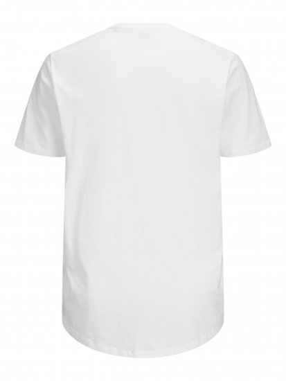 Jack & Jones NOA Crew Neck T-shirt White - Pólók - Nagyméretű pólók - 2XL-14XL