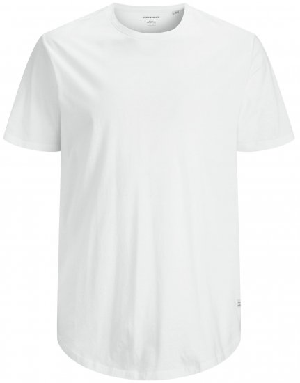 Jack & Jones NOA Crew Neck T-shirt White - Pólók - Nagyméretű pólók - 2XL-14XL