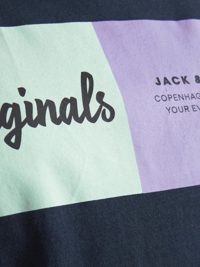 Jack & Jones Joshua T-shirt Navy - Pólók - Nagyméretű pólók - 2XL-14XL