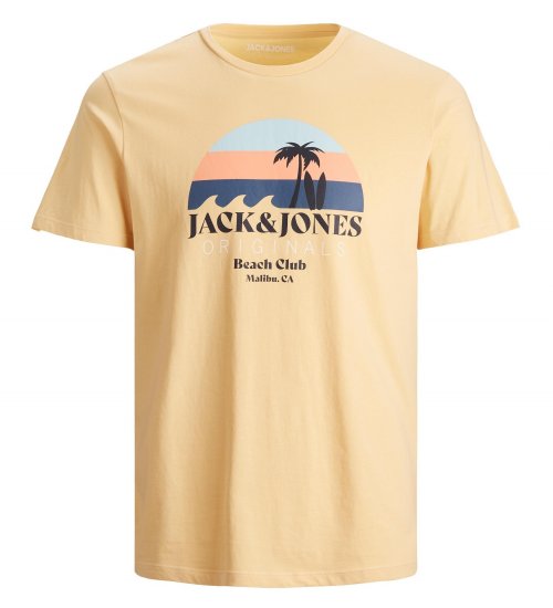 Jack & Jones Cabana T-Shirt Sahara Sun - Pólók - Nagyméretű pólók - 2XL-14XL