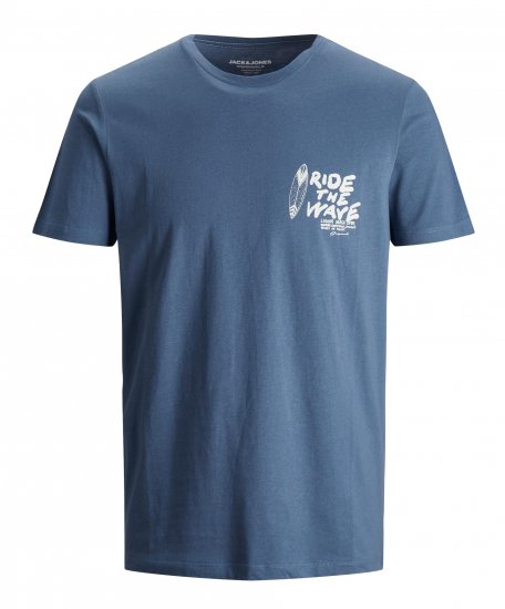 Jack & Jones Strims T-Shirt Ensign Blue - Pólók - Nagyméretű pólók - 2XL-14XL