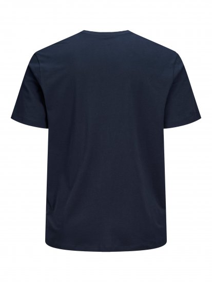 Jack & Jones Preston Crew Neck T-Shirt Navy - Pólók - Nagyméretű pólók - 2XL-14XL