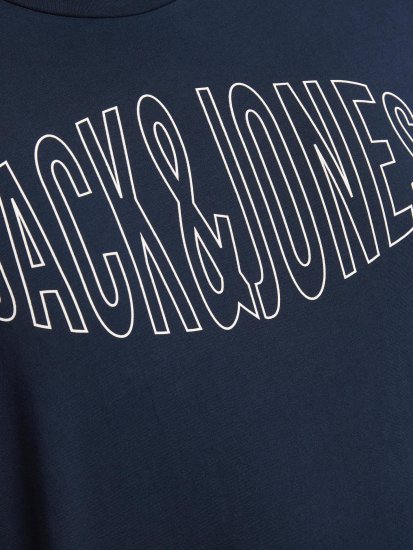 Jack & Jones Preston Crew Neck T-Shirt Navy - Pólók - Nagyméretű pólók - 2XL-14XL
