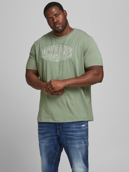 Jack & Jones Preston T-Shirt Sea Spray - Pólók - Nagyméretű pólók - 2XL-14XL