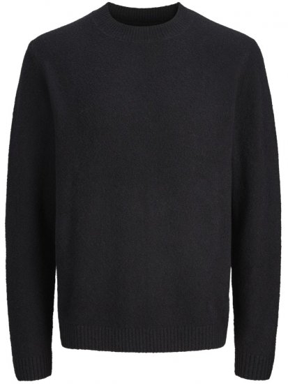 Jack & Jones Maverick Crew Neck Knitted Sweater Black - Pulóverek & kapucnis pulóverek - Pulóverek & Kapucnis pulóver 2XL-12XL
