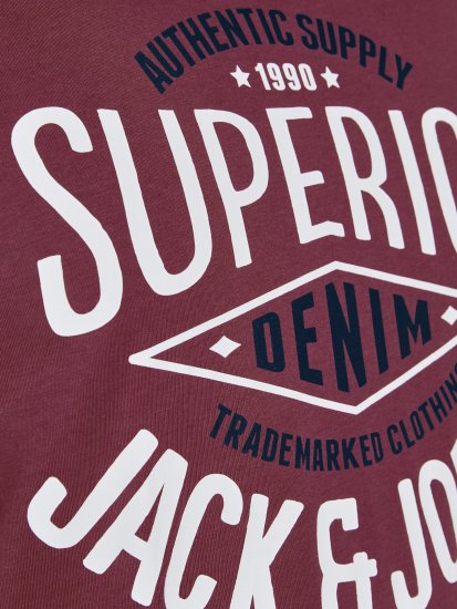 Jack & Jones JJELOGO TEE Hawthorn Rose - Pólók - Nagyméretű pólók - 2XL-14XL