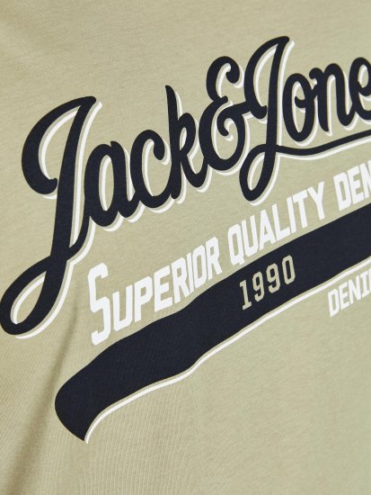 Jack & Jones JJELOGO TEE Light Green - Pólók - Nagyméretű pólók - 2XL-14XL