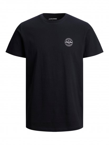 Jack & Jones JJESHARK TEE Black - Pólók - Nagyméretű pólók - 2XL-14XL