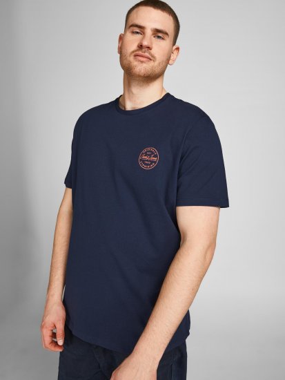 Jack & Jones JJESHARK TEE Navy - Pólók - Nagyméretű pólók - 2XL-14XL