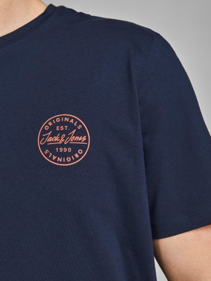 Jack & Jones JJESHARK TEE Navy - Pólók - Nagyméretű pólók - 2XL-14XL