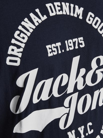 Jack & Jones JJERAFA TEE Navy - Pólók - Nagyméretű pólók - 2XL-14XL