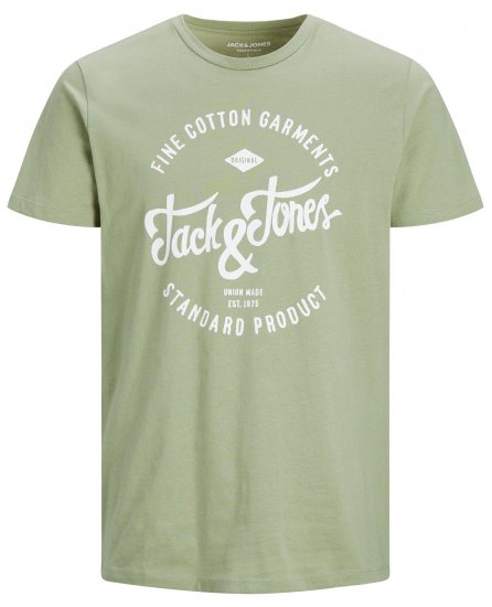 Jack & Jones JJERAFA TEE Light Green - Pólók - Nagyméretű pólók - 2XL-14XL