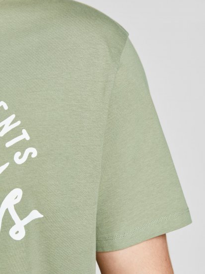 Jack & Jones JJERAFA TEE Light Green - Pólók - Nagyméretű pólók - 2XL-14XL