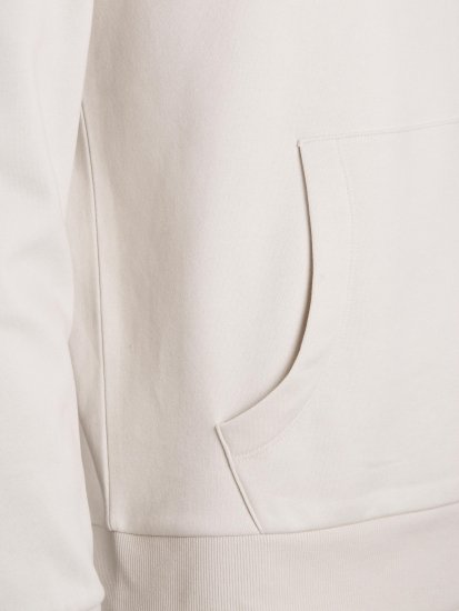 Jack & Jones JCOKING SWEAT HOOD Light Gray - Pulóverek & kapucnis pulóverek - Pulóverek & Kapucnis pulóver 2XL-12XL