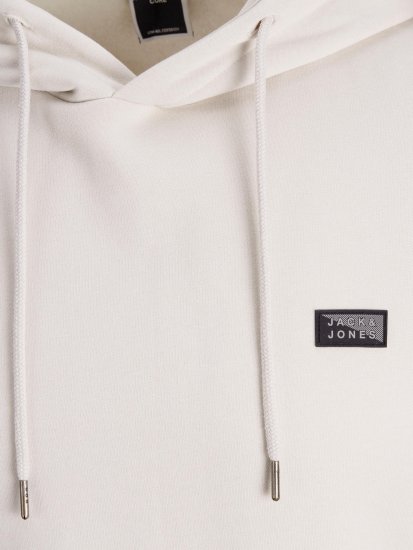 Jack & Jones JCOKING SWEAT HOOD Light Gray - Pulóverek & kapucnis pulóverek - Pulóverek & Kapucnis pulóver 2XL-12XL