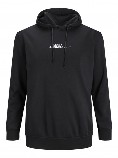 Jack & Jones JPRBLABOOSTER SWEAT Black - Pulóverek & kapucnis pulóverek - Pulóverek & Kapucnis pulóver 2XL-12XL