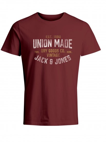 Jack & Jones JPRBLUBOOSTER TEE Red - Pólók - Nagyméretű pólók - 2XL-14XL