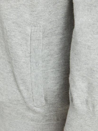 Jack & Jones JJEMIL Knit Turtle Zip Cardigan Light Grey - Pulóverek & kapucnis pulóverek - Pulóverek & Kapucnis pulóver 2XL-12XL