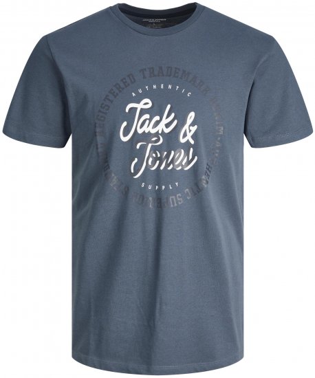 Jack & Jones JJSTAMP TEE Ombre Blue - Pólók - Nagyméretű pólók - 2XL-14XL