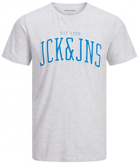 Jack & Jones JJCEMB TEE White - Pólók - Nagyméretű pólók - 2XL-14XL