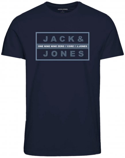 Jack & Jones JJSTORM TEE Navy - Pólók - Nagyméretű pólók - 2XL-14XL