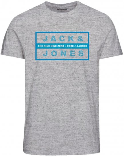 Jack & Jones JJSTORM TEE Grey - Pólók - Nagyméretű pólók - 2XL-14XL