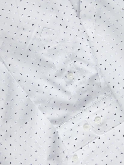 Jack & Jones JPRBLACARDIFF Print Shirt LS White - Ingek - Ingek 2XL-10XL