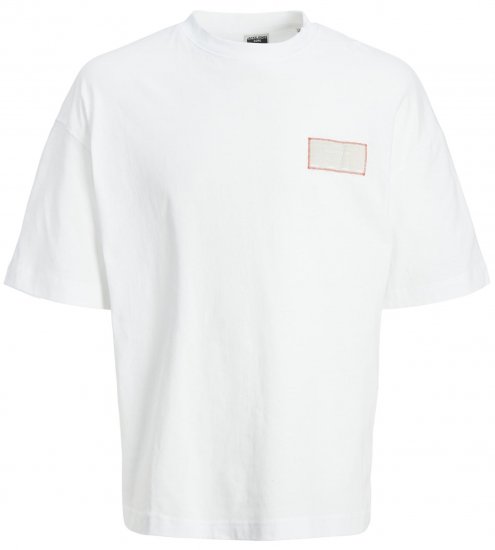 Jack & Jones JCONASA TEE White - Pólók - Nagyméretű pólók - 2XL-14XL