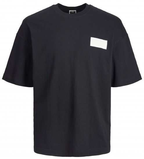 Jack & Jones JCONASA TEE Black - Pólók - Nagyméretű pólók - 2XL-14XL