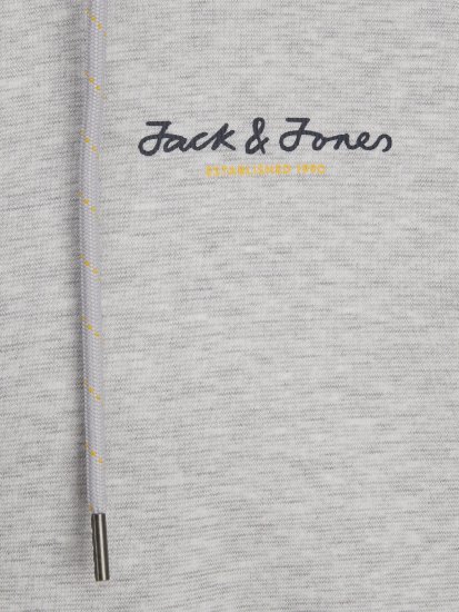Jack & Jones JCOBERG SWEAT ZIP Hoodie Grey Melange - Pulóverek & kapucnis pulóverek - Pulóverek & Kapucnis pulóver 2XL-12XL
