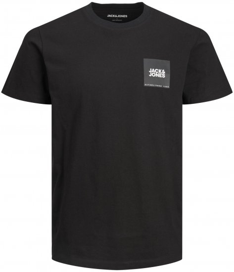 Jack & Jones JJLOCK TEE Black - Pólók - Nagyméretű pólók - 2XL-14XL