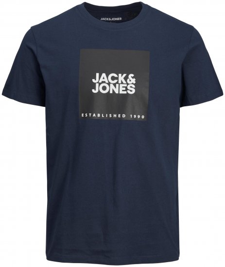 Jack & Jones JJLOCK TEE Navy - Pólók - Nagyméretű pólók - 2XL-14XL