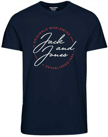 Jack & Jones JORJERRYS TEE Navy - Pólók - Nagyméretű pólók - 2XL-14XL