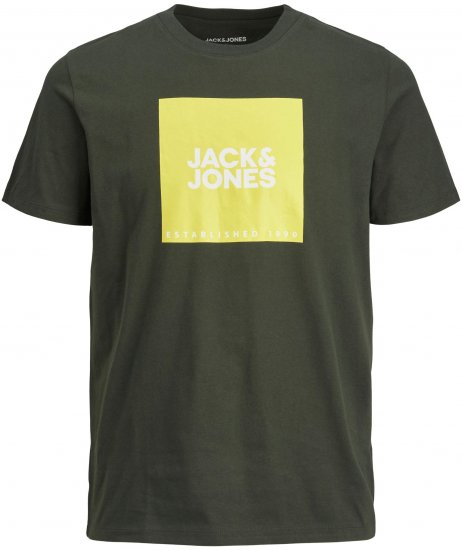 Jack & Jones JJLOCK TEE Green - Pólók - Nagyméretű pólók - 2XL-14XL