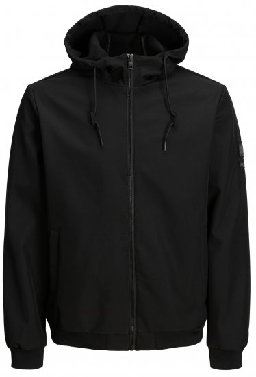 Jack & Jones JCOCLASSIC Waffle Jacket Black - Kabátok - Nagyméretű Kabátok - 2XL-8XL