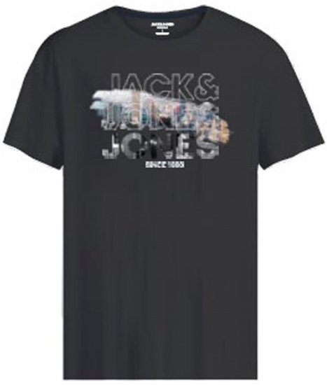 Jack & Jones JCOBOOSTER T-Shirt Black - Pólók - Nagyméretű pólók - 2XL-14XL