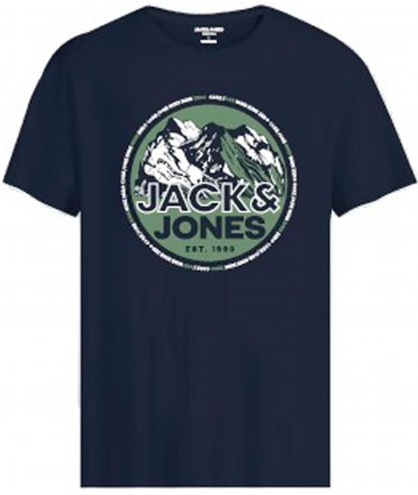 Jack & Jones JCOBOOSTER T-Shirt Navy - Pólók - Nagyméretű pólók - 2XL-14XL