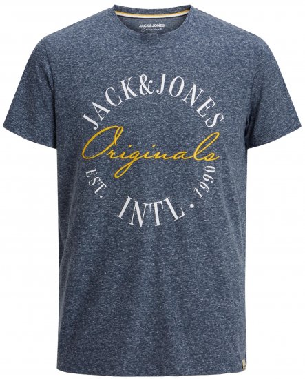 Jack & Jones JORWILLOWBRANDING T-Shirt Navy - Pólók - Nagyméretű pólók - 2XL-14XL