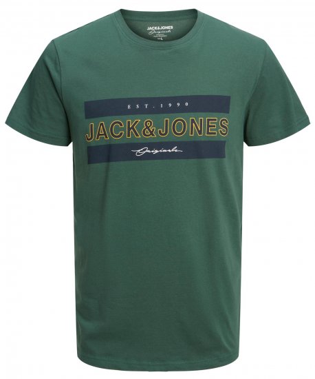 Jack & Jones JORFRIDAY T-Shirt Green - Pólók - Nagyméretű pólók - 2XL-14XL