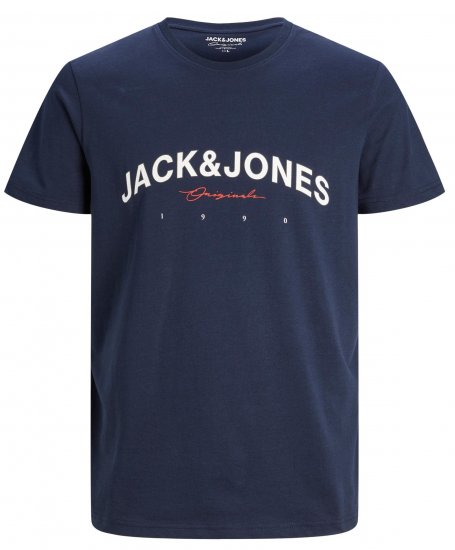 Jack & Jones JORFRIDAY T-Shirt Navy - Pólók - Nagyméretű pólók - 2XL-14XL