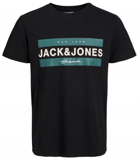 Jack & Jones JORFRIDAY T-Shirt Black - Pólók - Nagyméretű pólók - 2XL-14XL