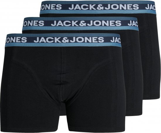 Jack & Jones JACDNA WB TRUNKS 3 PACK Black - Alsónemű & strandruhák - Nagyméretű Alsónemű 2XL-8XL