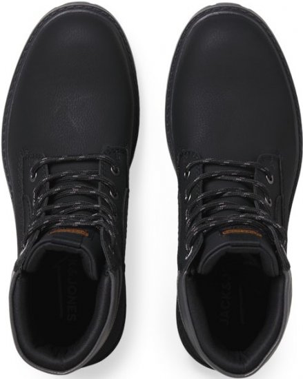 Jack & Jones FINIUS Lace-Up Boots Black - Férfi cipők 40-52 - 