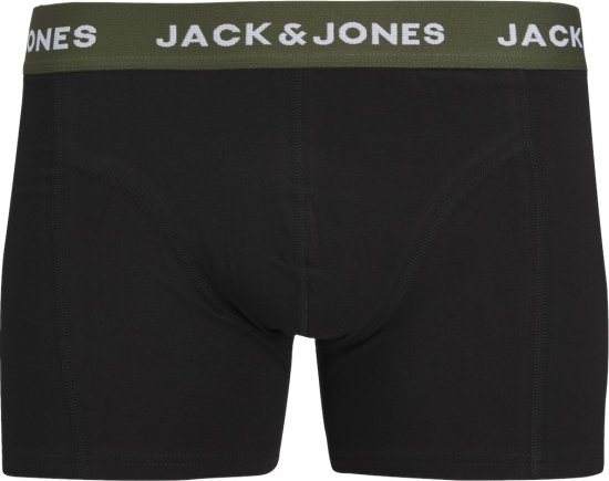 Jack & Jones JACARON Trunks 3-Pack Black - Alsónemű & strandruhák - Nagyméretű Alsónemű 2XL-8XL