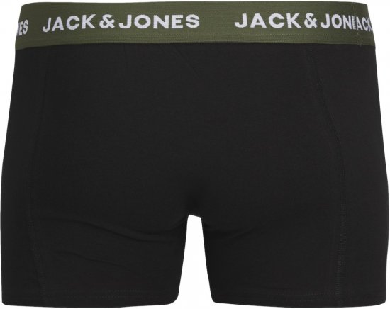 Jack & Jones JACARON Trunks 3-Pack Black - Alsónemű & strandruhák - Nagyméretű Alsónemű 2XL-8XL