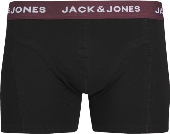 Jack & Jones JACARON Trunks 3-Pack Black - Alsónemű & strandruhák - Nagyméretű Alsónemű 2XL-8XL