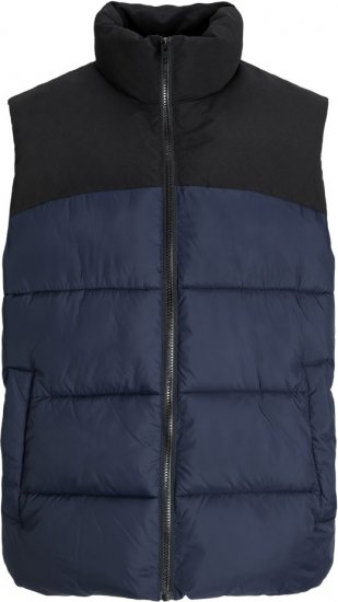 Jack & Jones MOON Bodywarmer Navy Blazer - Kabátok - Nagyméretű Kabátok - 2XL-8XL